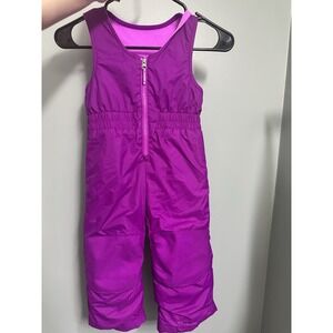 Columbia Fuchsia Pink Toddler Snow Pants Bibs Size 3T Girl Insulated
